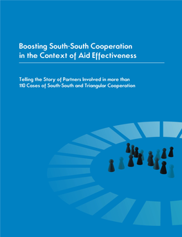 Boosting South-South Cooperation in the Context of Aid Effectiveness