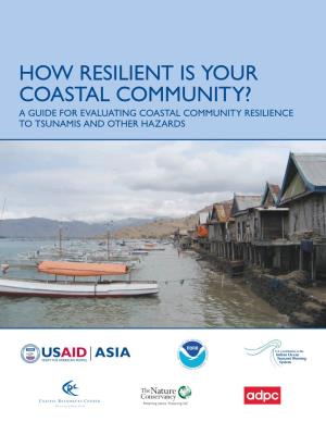 A Guide for Evaluating Coastal Community Resilience to Tsunamis