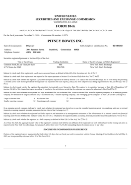 Form 10-K Pitney Bowes Inc