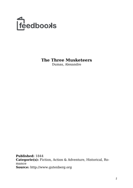 The Three Musketeers Dumas, Alexandre