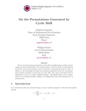 On the Permutations Generated by Cyclic Shift