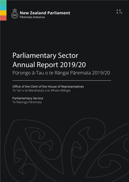Parliamentary Sector Annual Report 2019/2020