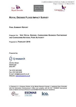 Royal Deeside Flood Impact Survey