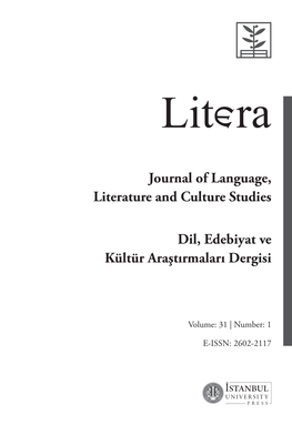 Journal of Language, Literature and Culture Studies Dil, Edebiyat Ve