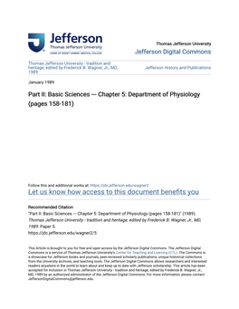 Department of Physiology (Pages 158-181)