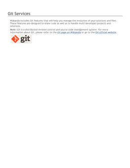 Git Services