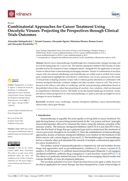 Combinatorial Approaches for Cancer Treatment Using Oncolytic Viruses: Projecting the Perspectives Through Clinical Trials Outcomes