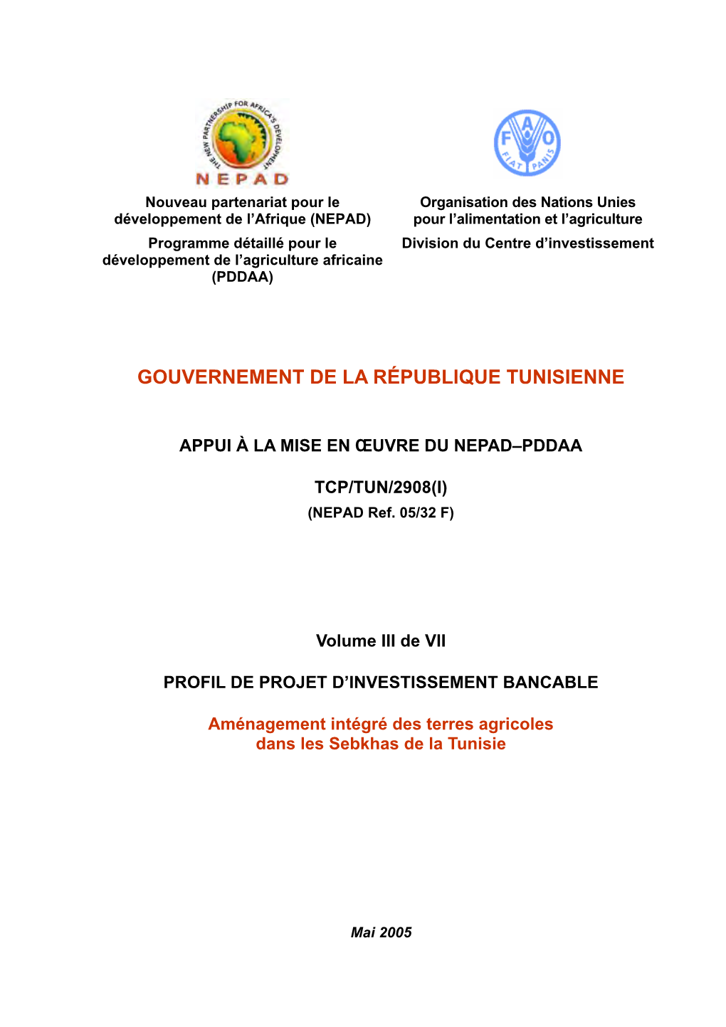 Gouvernement De La République Tunisienne