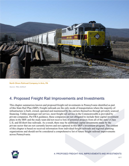 4. Proposed Freight Rail Improvements and Investments