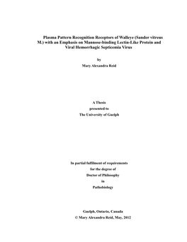 University of Guelph Thesis Template