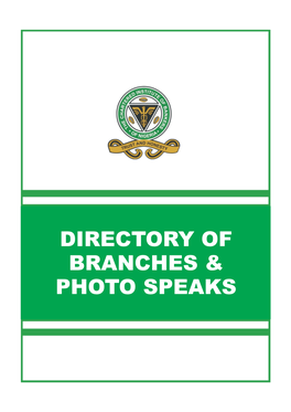Directory of Branches & Photo Speaks