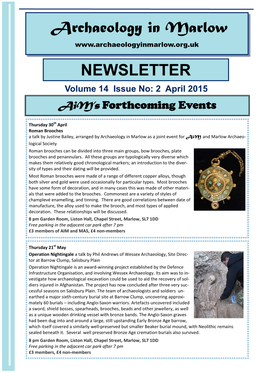 AIM Newsletter 2015 April