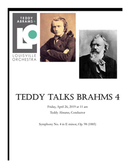 Teddy Talks Brahms 4