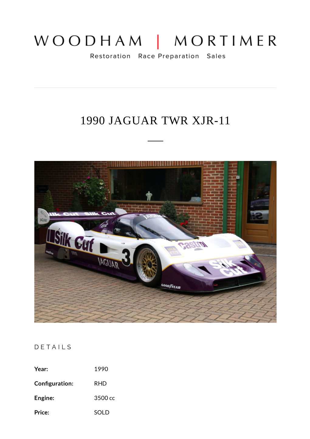 1990 Jaguar Twr Xjr-11