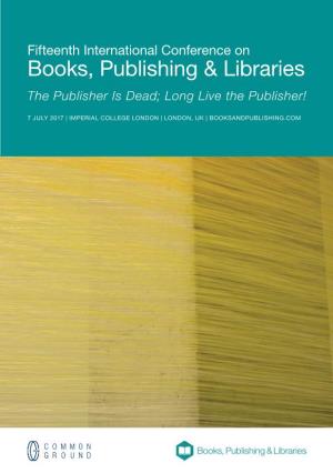 Books, Publishing & Libraries