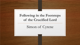 Simon of Cyrene