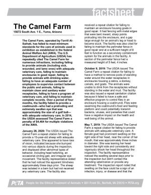 The Camel Farm Maintain an Enclosure Housing Goats in 15672 South Ave