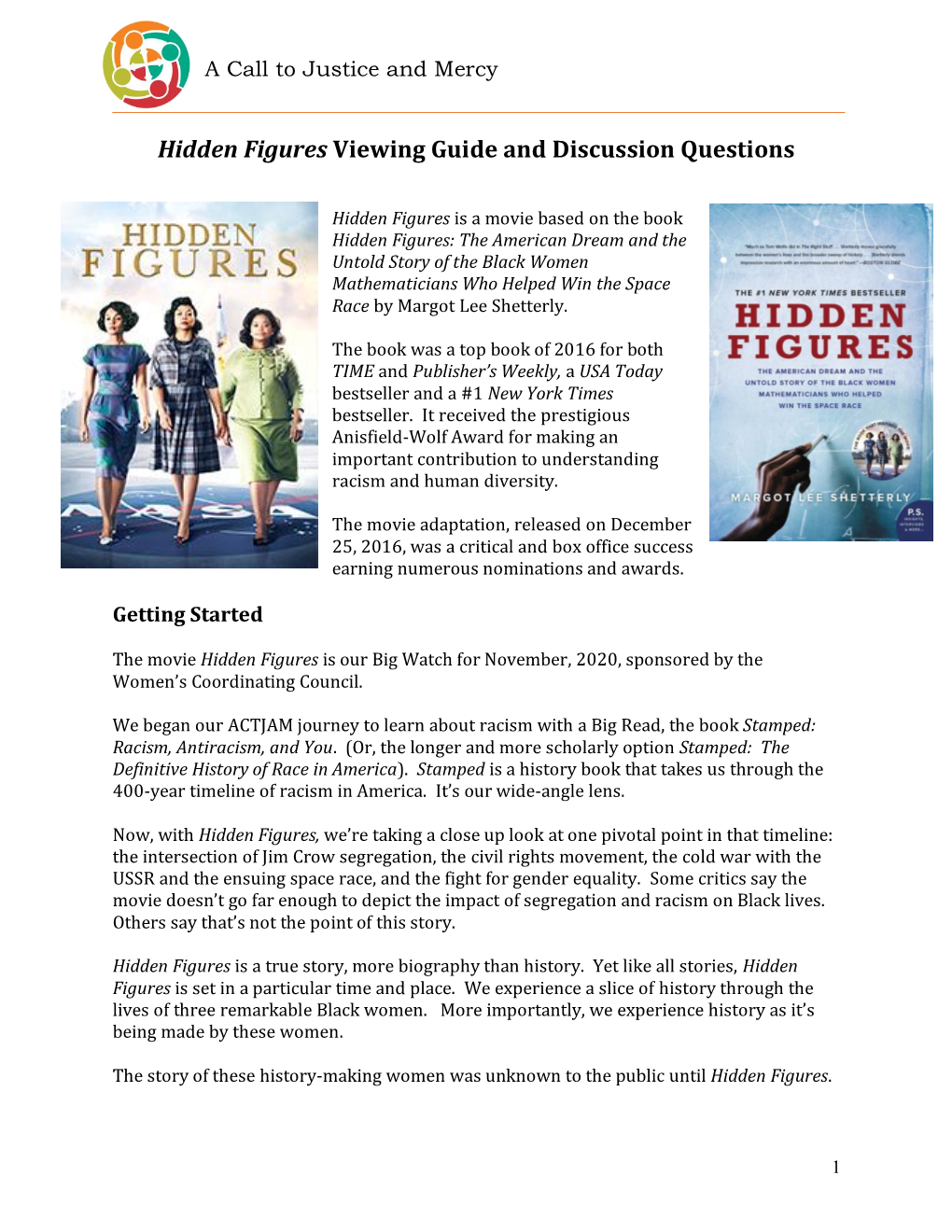 Hidden Figures Questions Worksheet Pdf