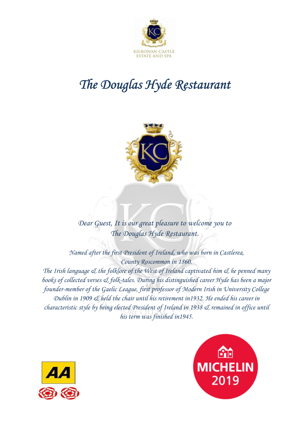 The Douglas Hyde Restaurant