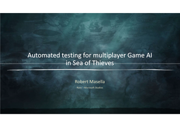 Automated Testing for Multiplayer Game AI in Sea of Thieves