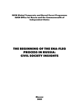 The Beginning of the ENA FLEG Process in Russia: Civil Society Insights