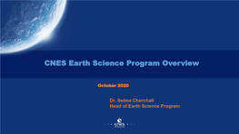 CNES Earth Science Program Overview