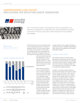 Understanding Load Factor Implications for Specifying Onsite Generators