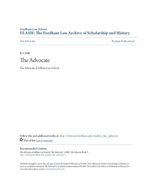 The Advocate Student Publications