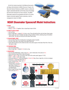 NEAR Shoemaker Spacecraft Model Instructions