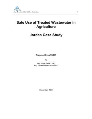Reuse of Treated Waste Water in Irrigated Agriculture
