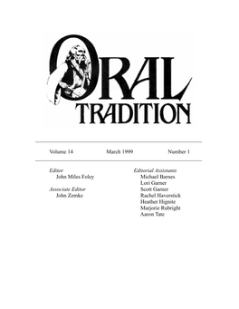 Oral Tradition 14.1