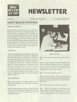 Newsletter Volume Xxix Big Band Jump Newsletter November-December 1993
