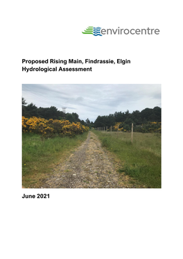 Proposed Rising Main, Findrassie, Elgin Hydrological Assessment