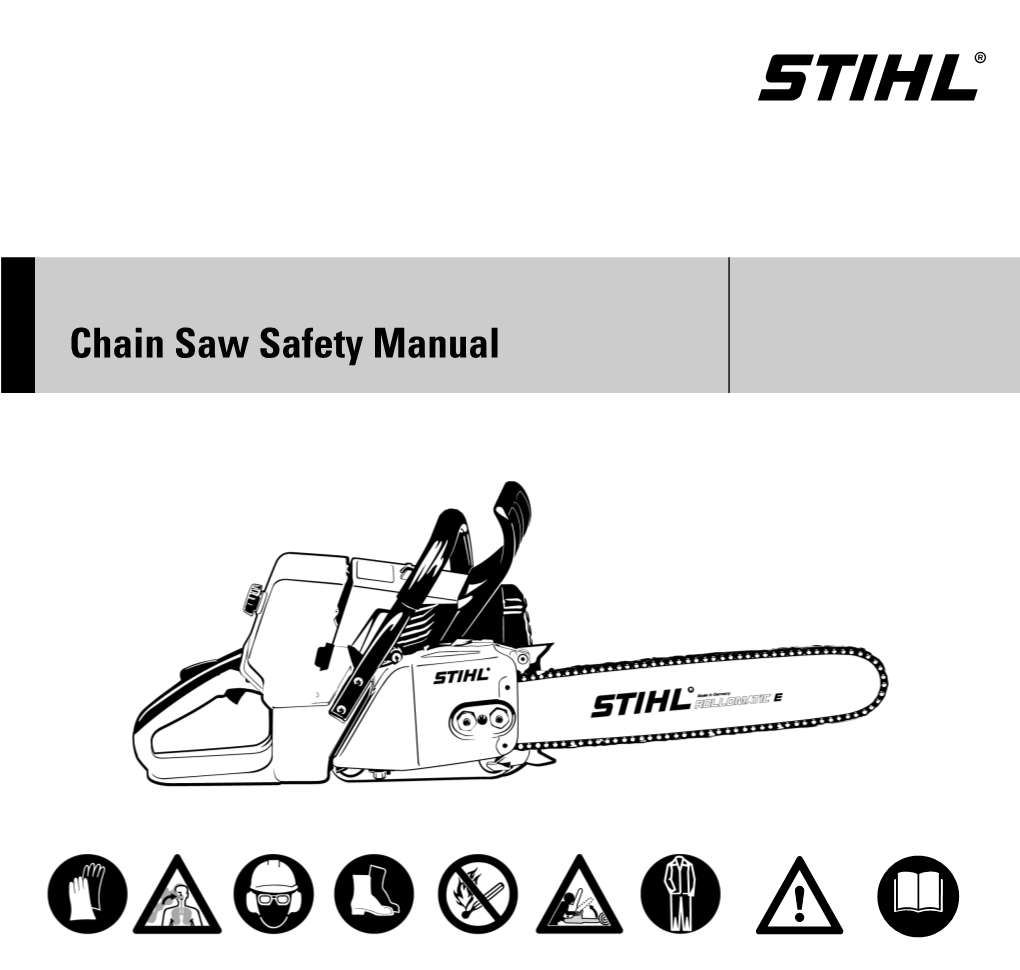 Chain Saw Safety Manual