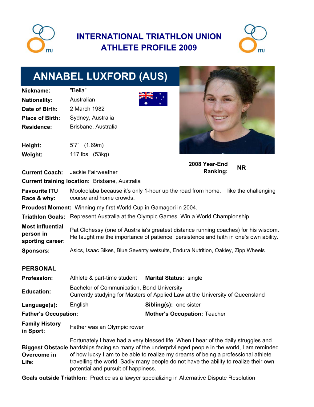 Annabel Luxford (Aus)