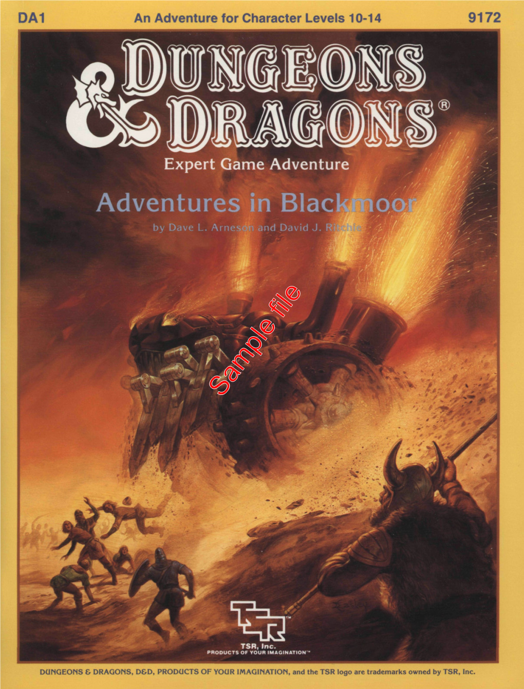 ADVENTURES in BLACKMOOR by David L