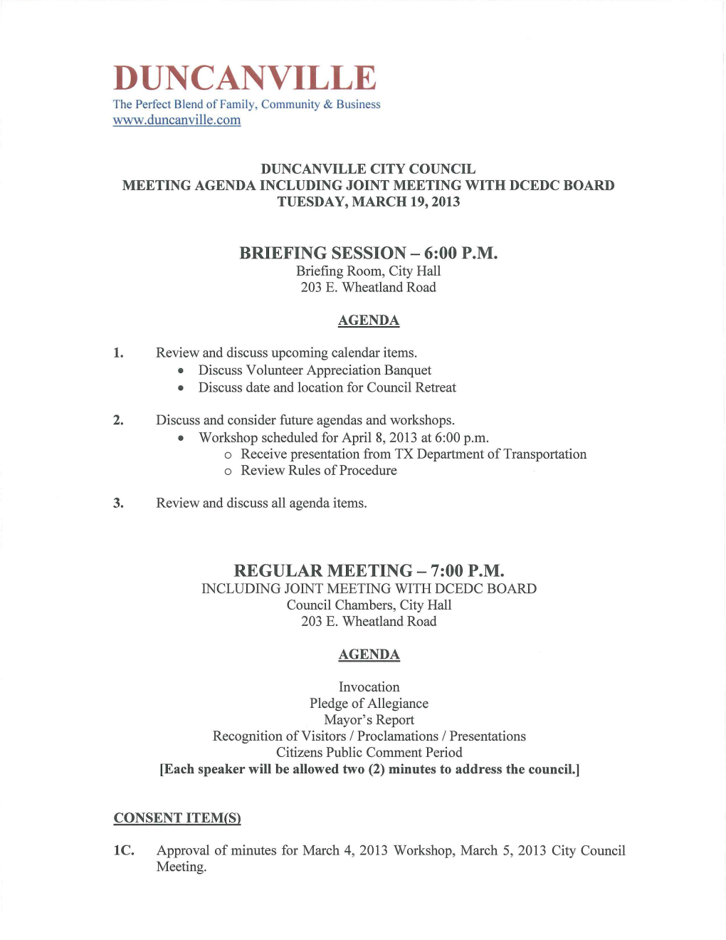 The City of Duncanville Does Not Discriminate on the Basis of Disability in the Admission Or Access To, Or Treatment Or Employment In, Its Programs Or Activities