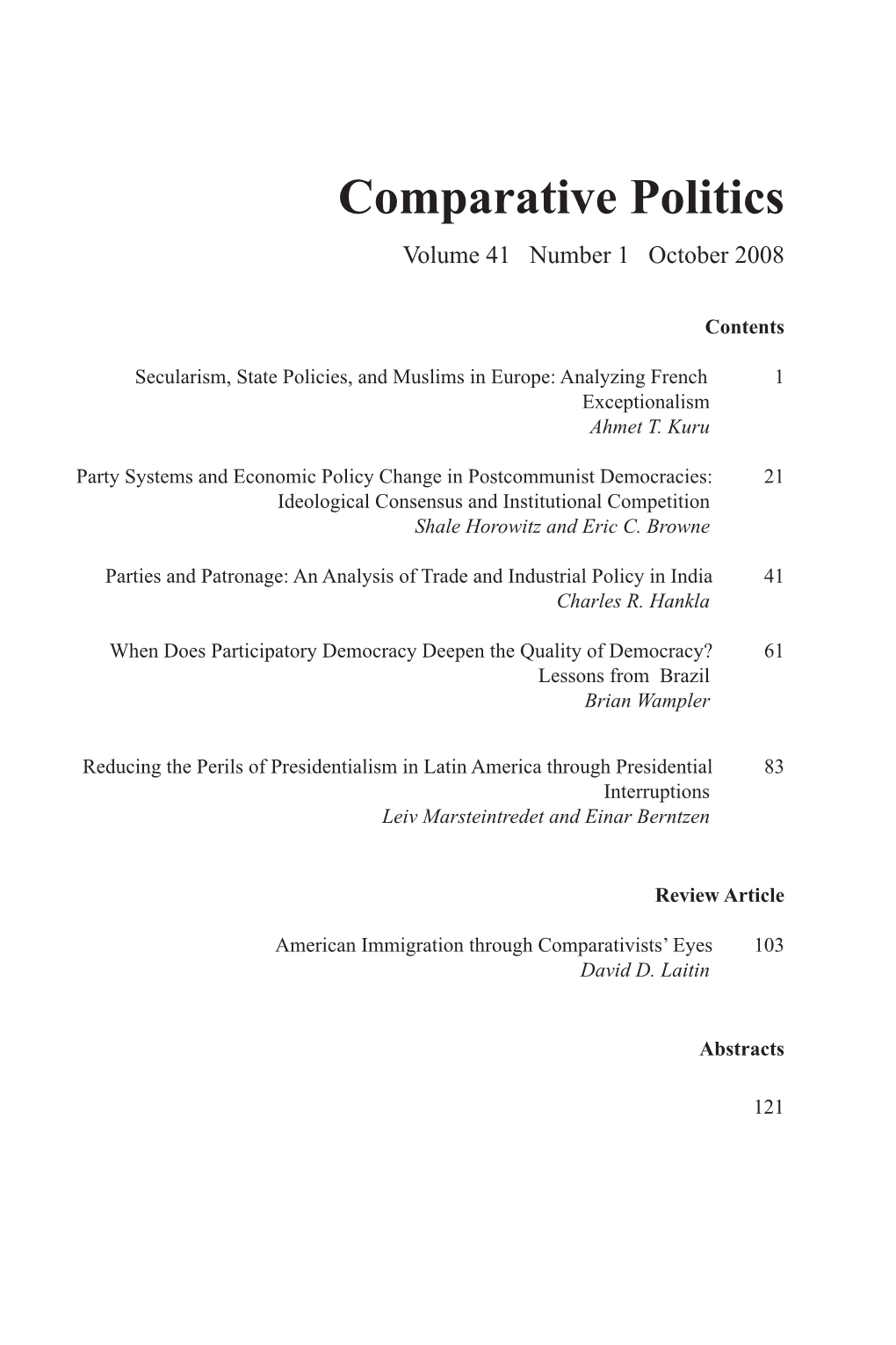 Secularism, State Policies, and Muslims in Europe: Analyzing French 1 Exceptionalism Ahmet T