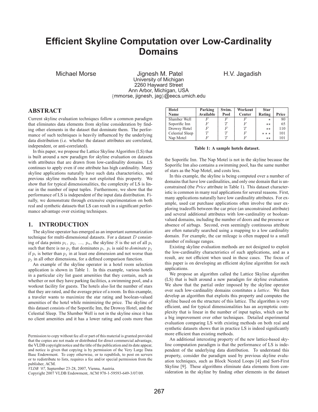 Efficient Skyline Computation Over Low-Cardinality Domains