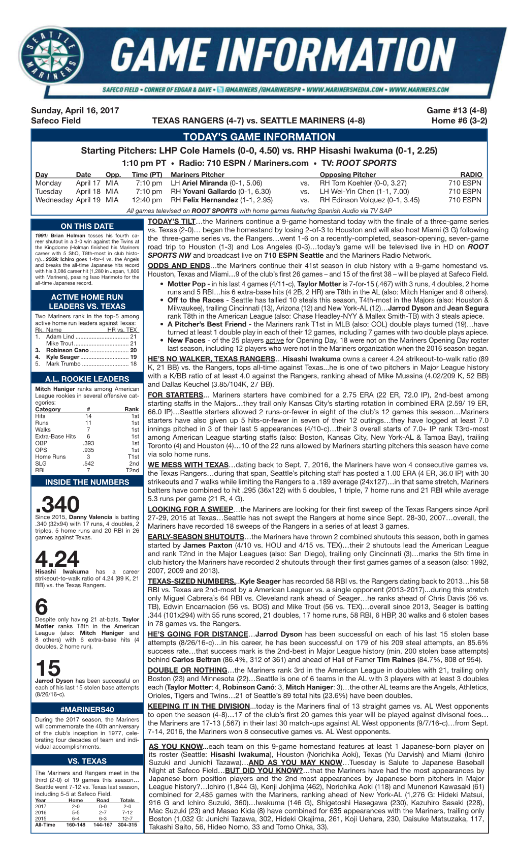04.16.17 Game Notes.Indd