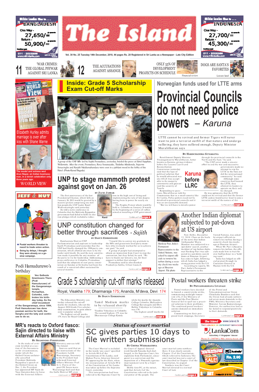 Provincial Councils Do Not Need Police Powers