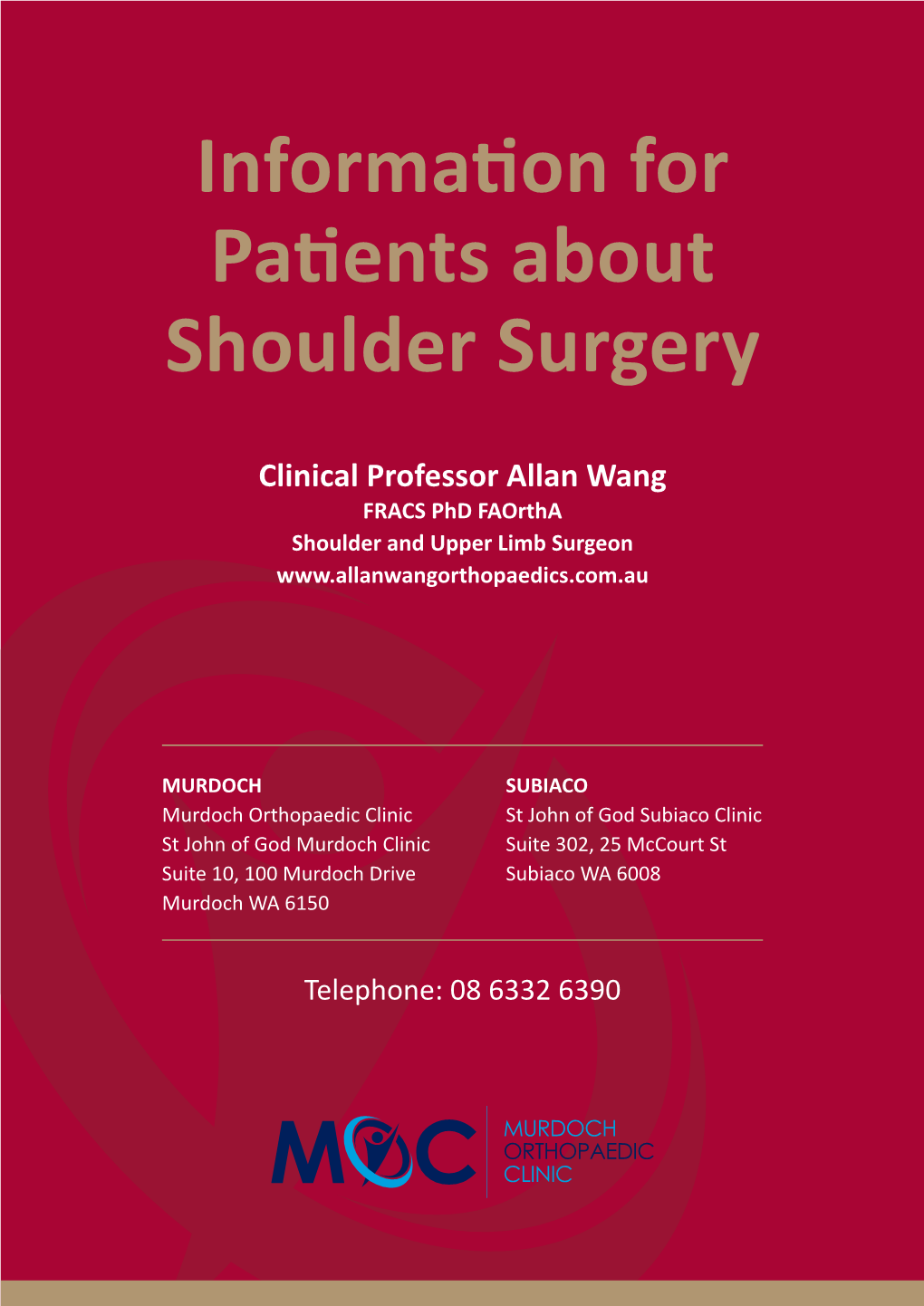 Information for Patients About Shoulder Surgery