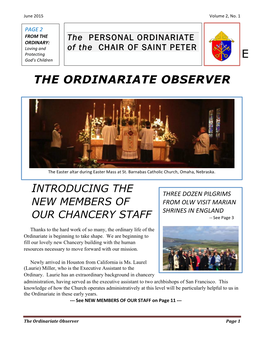 June 2015 Ordinariate Observer