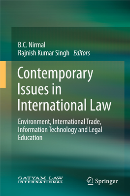 Contemporary Issues in International Law Environment, International