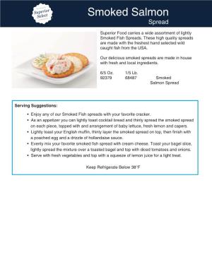 Smoked Salmon Spread Specification Sheet.Ai