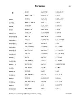 Surnames 229