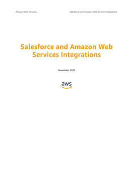 Salesforce and Amazon Web Services Integrations Whitepaper