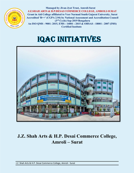 J.Z. Shah Arts & H.P. Desai Commerce College, Amroli – Surat