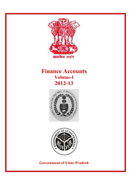 Finance Accounts Volume-I 2012-13