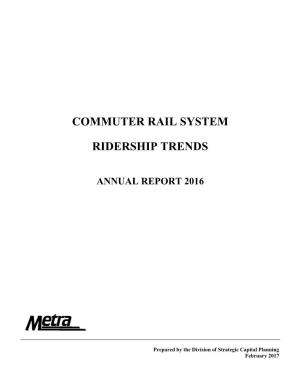 Commuter Rail System Ridership Trends